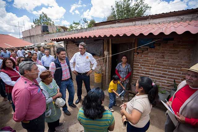 Supervisa Sedesol Puebla acciones de Vivienda en Chignahuapan