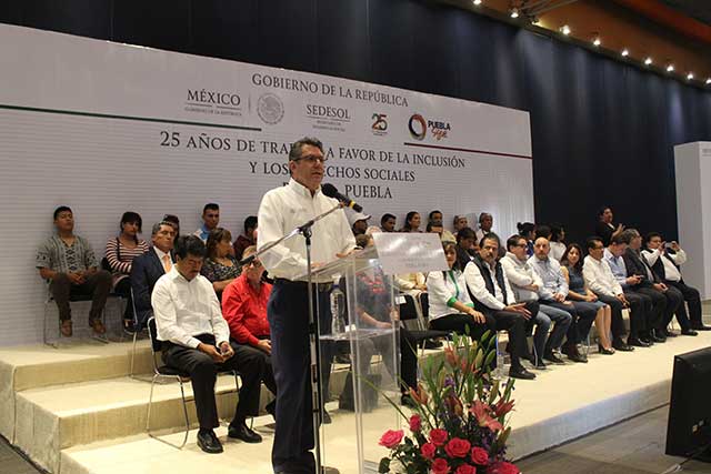 Conmemora Sedesol su 25 aniversario en Puebla