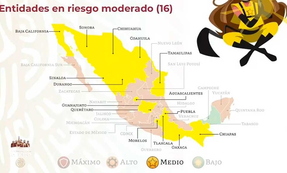 Puebla transita a semáforo amarillo tras medio año de pandemia 
