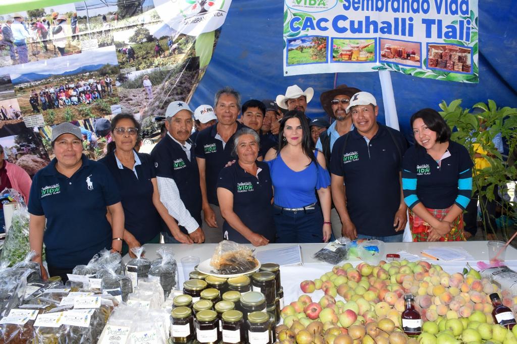 Texmelucan recibe segunda feria regional Sembrando Vida