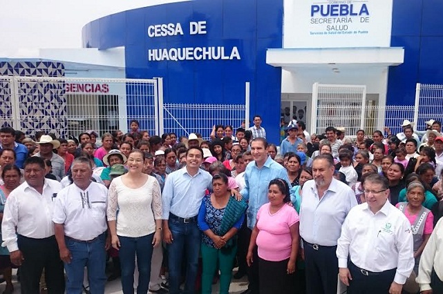 Inauguran en Huaquechula un Centro de Salud y Servicios Ampliados