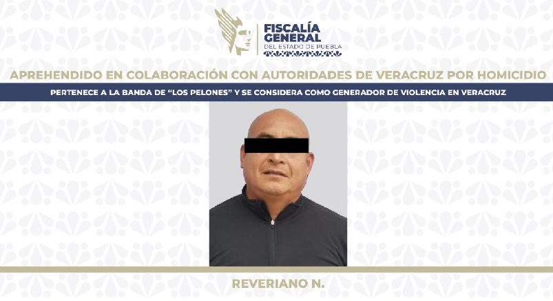 Confirma FGE detención de integrante de la banda Los Pelones