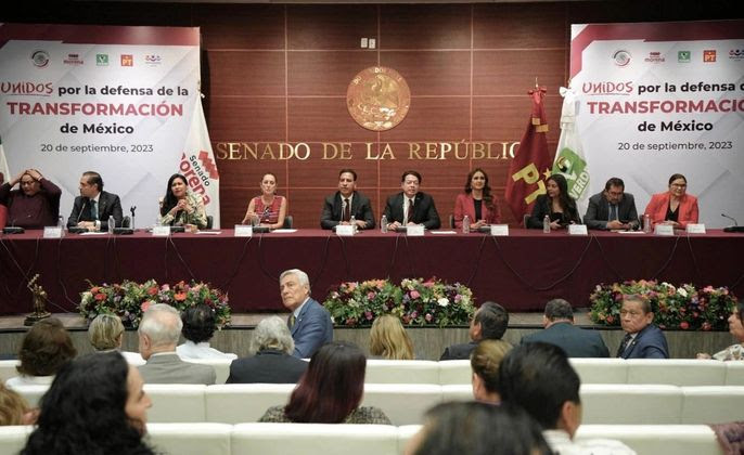 Sheinbaum se promueve desde el Senado