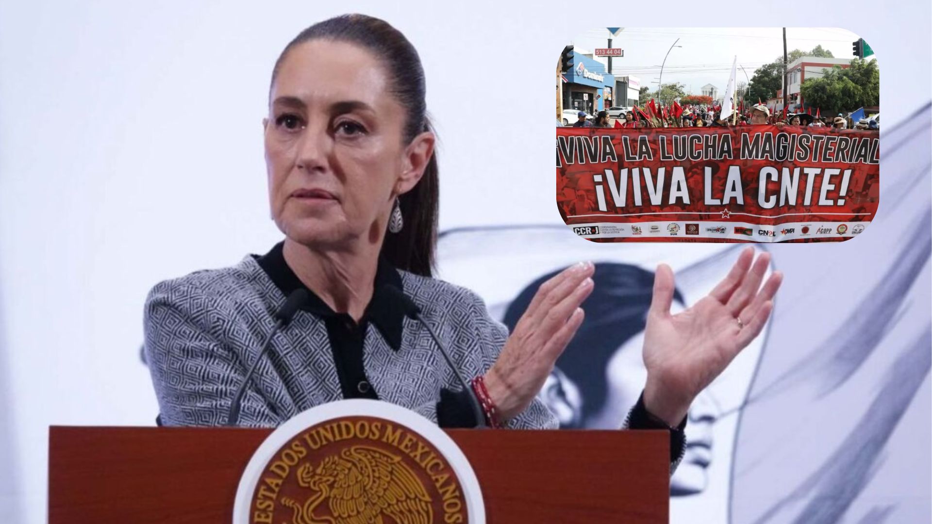 Sheinbaum afirma que su gobierno no caerá en provocaciones de la CNTE