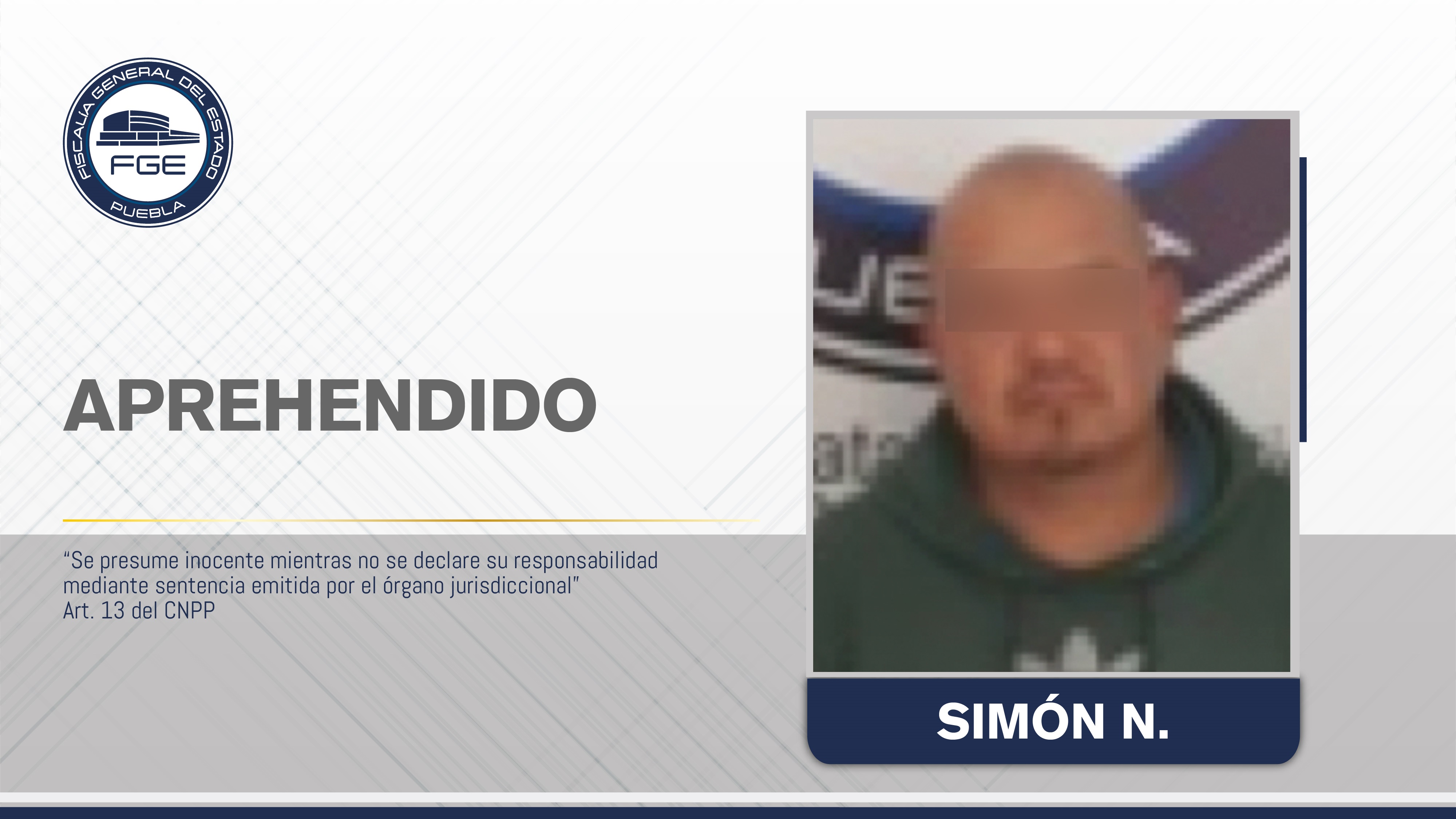 Cae El Muerto; mató con adoquín a joven en baile de Atlixco