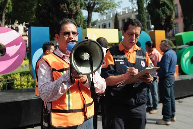 Participarán 5 mil inmuebles durante Simulacro Nacional en Puebla