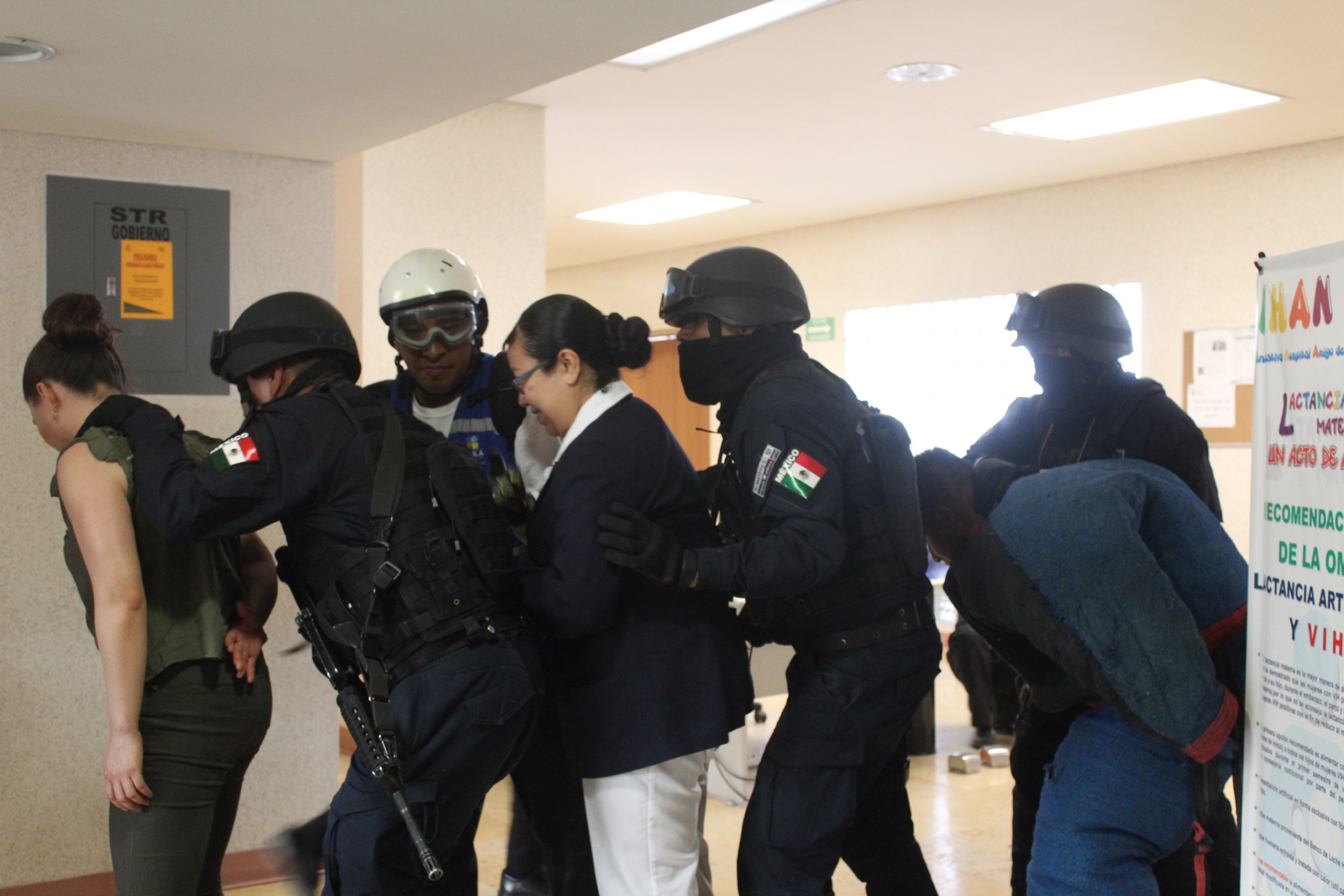 Realizan simulacro en el Hospital General del Norte