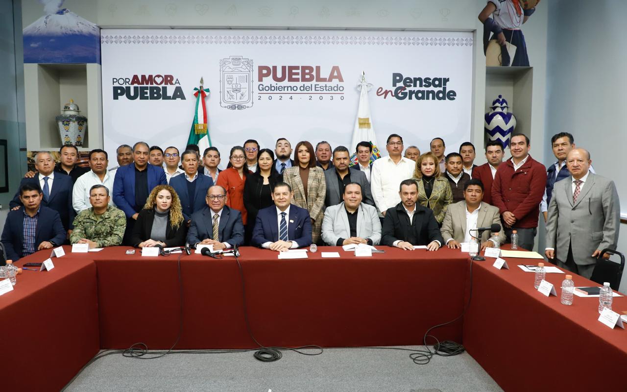 Coordinación y humanismo para mantener la gobernabilidad y seguridad de Puebla: Armenta