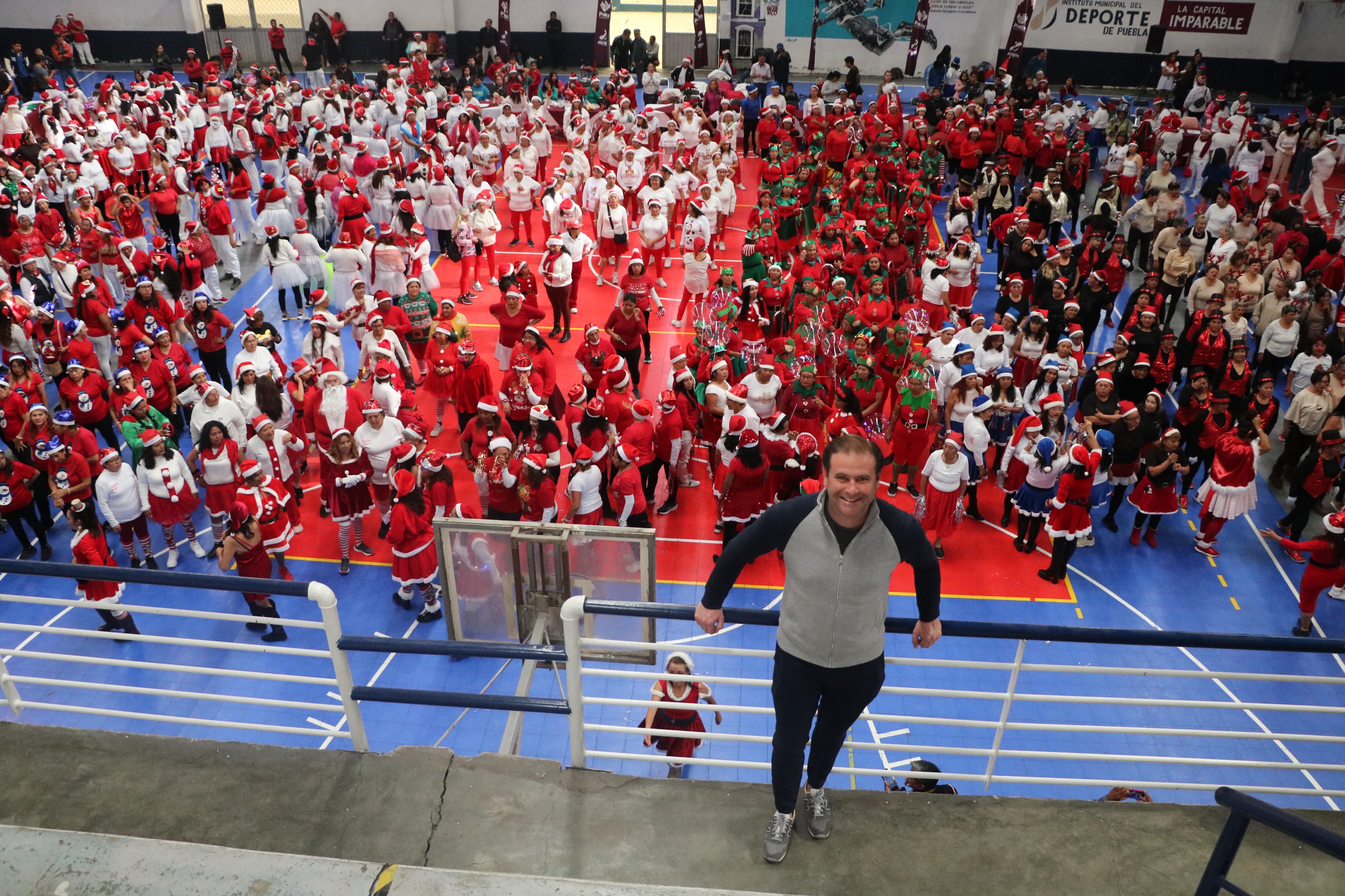 Instituto Municipal del Deporte de Puebla realizó el Festival de Activación Física Navideño