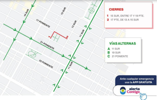 Estos son los cierres viales por la festividad de Santiago Apóstol en Puebla capital