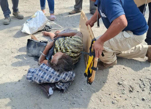 Mujer se encuentra grave tras ser atropellada en Huixcolotla