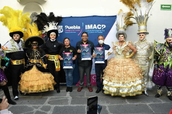 Presentan el Noveno festival de huehues en el municipio de Puebla