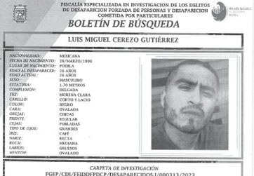 Luis Miguel de 26 años desapareció en colonia Guadalupe Xonacatepec