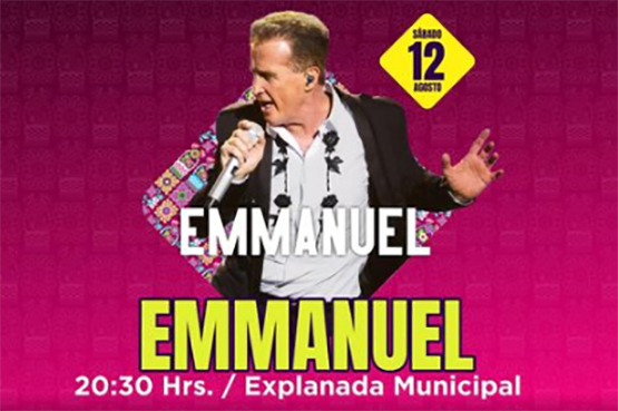 No te pierdas el concierto de Emmanuel mañana en la feria de Zacatlán