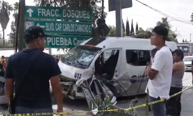 VIDEO Sube a 15 el número de heridos por choque de camioneta y combi en el Periférico