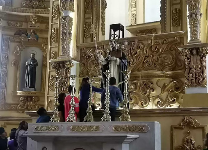 Celebran a Santo Domingo en templo rehabilitado en Izúcar