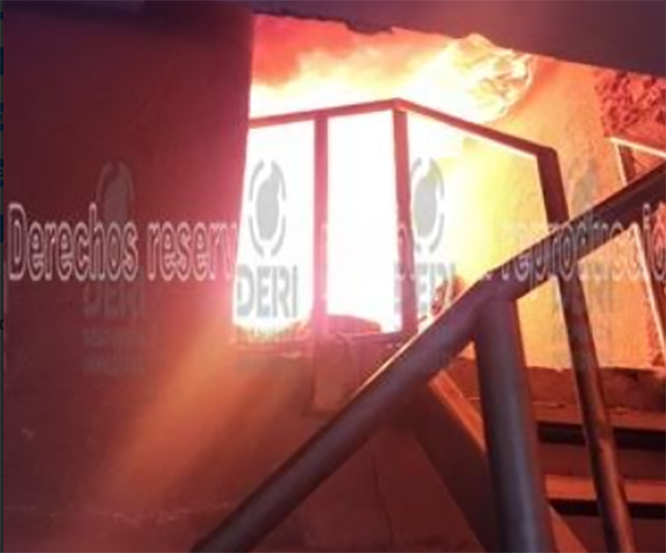 Fuego causa daños en casa de la colonia La Loma