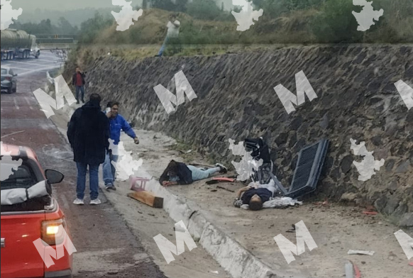 Cinco heridos y un muerto deja choque en la México-Puebla