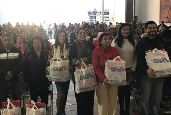 Inicia entrega de Canasta Navideña en San Andrés Cholula