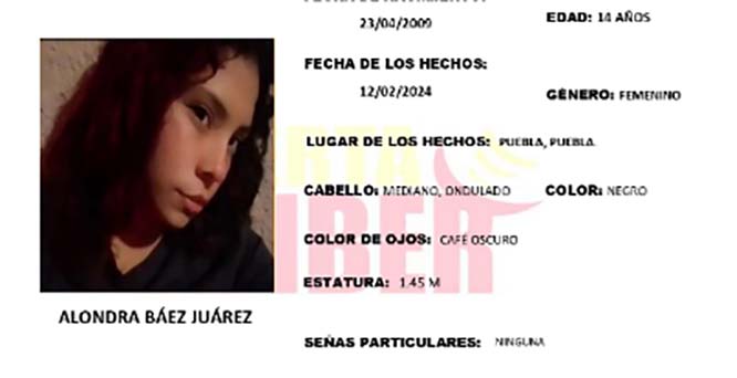 Alondra de 14 años desapareció en calles de San Ramón