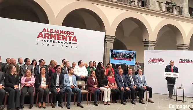 Armenta presenta a los primeros 4 integrantes de su gabinete 