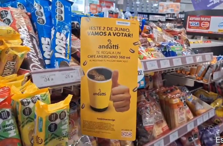 Si vas a votar OXXO te regala un café americano