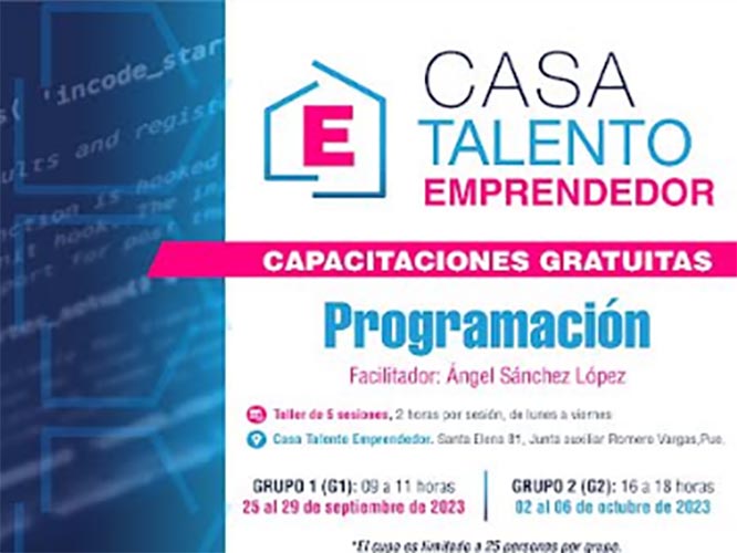 Ayuntamiento de Puebla inicia capacitaciones en Casa talento emprendedor