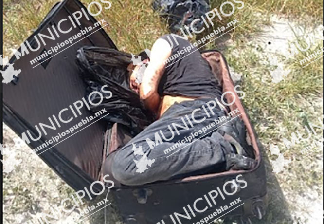 Dejan cadáver dentro de una maleta en Tehuacán