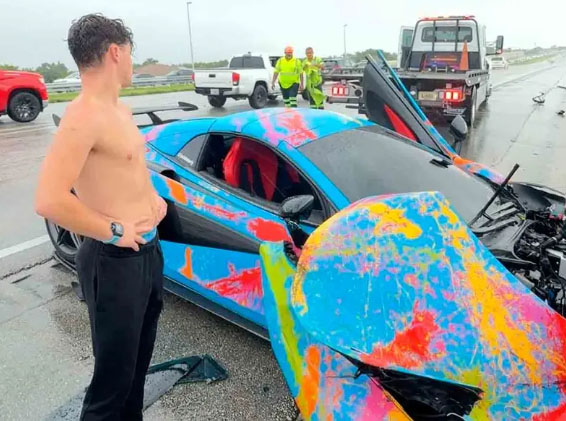 YouTuber destroza lujoso McLaren en trasmisión en vivo