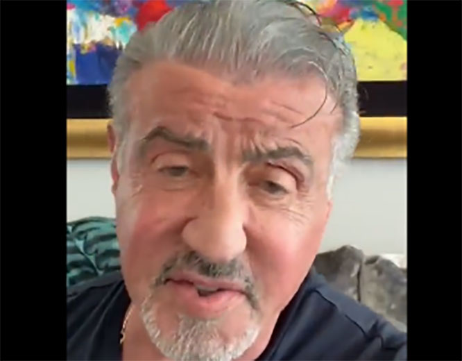 Stallone y Mayweather apoyan a Sheinbaum en su clase de box en el zócalo de la CDMX