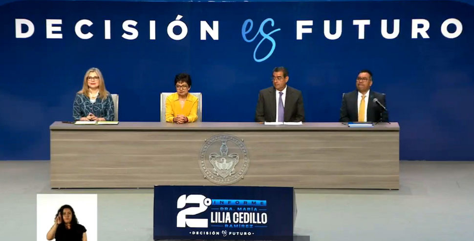VIDEO Lilia Cedillo rinde segundo informe al frente de la BUAP