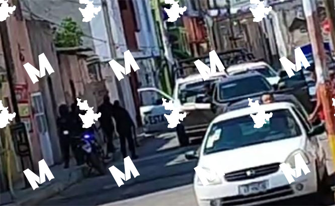 Intento de robo de camioneta desata balacera en calles de Texmelucan 