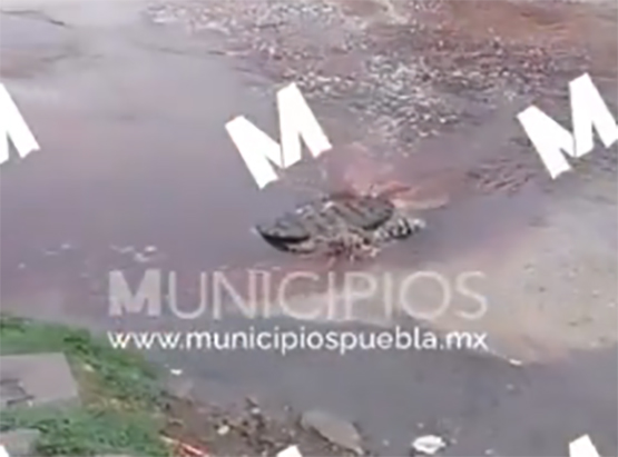 Rastros clandestinos colapsan la red de drenaje en Huejotzingo