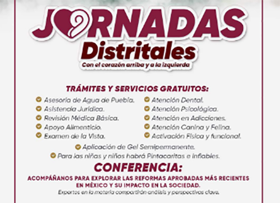 Este 29 de septiembre llegan a colonia Gobernadores las Jornadas Distritales