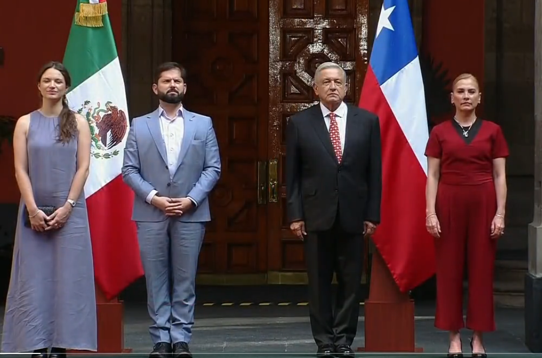 Presidente de Chile se reúne con AMLO