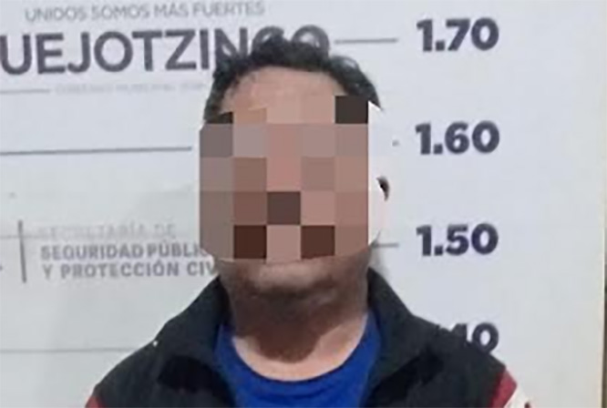 Policías de Huejotzingo aseguran masculino tras agredir a sacerdotes