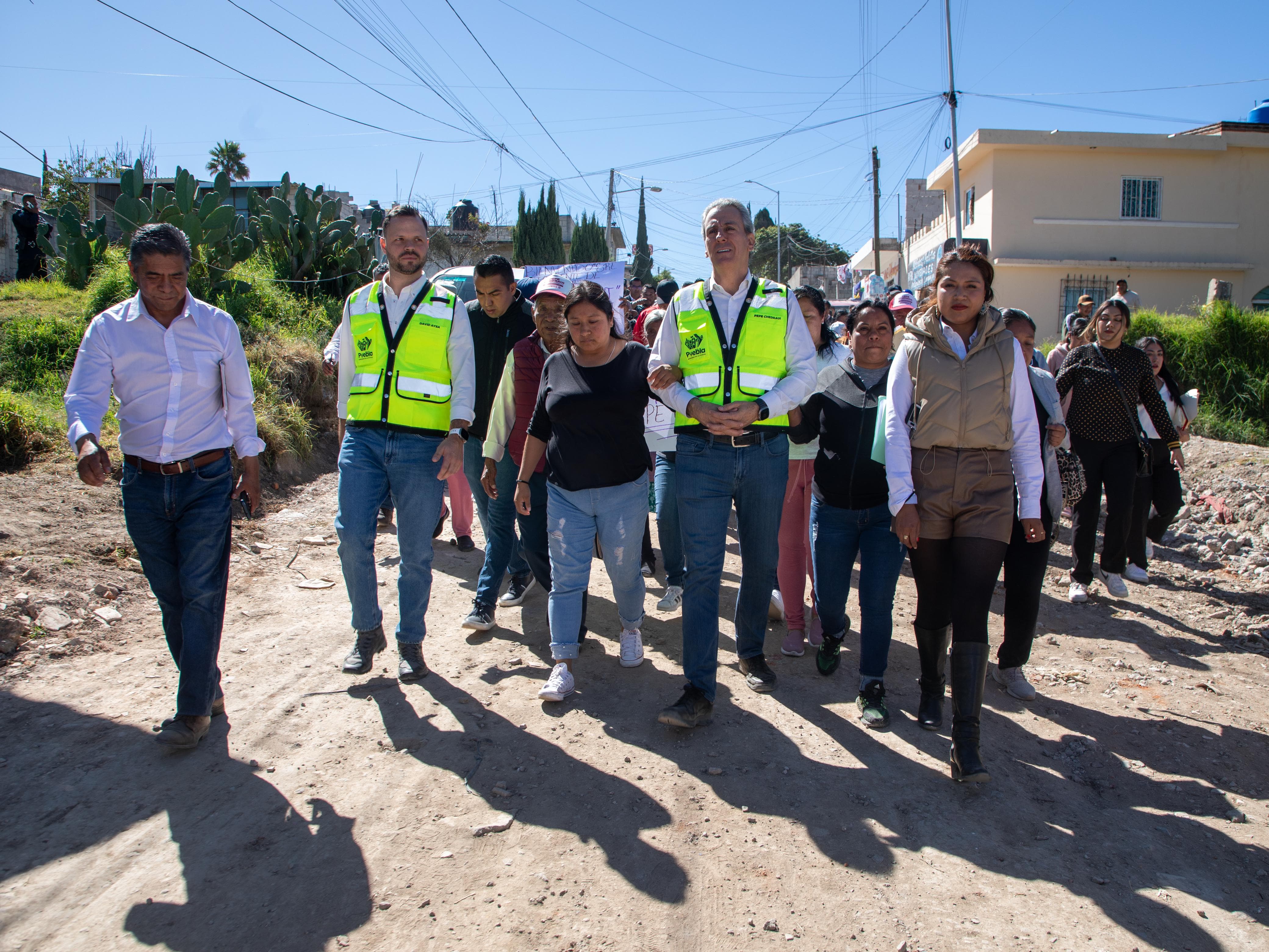 Impulsa Pepe Chedraui vialidades integrales en la Colonia Barranca Honda