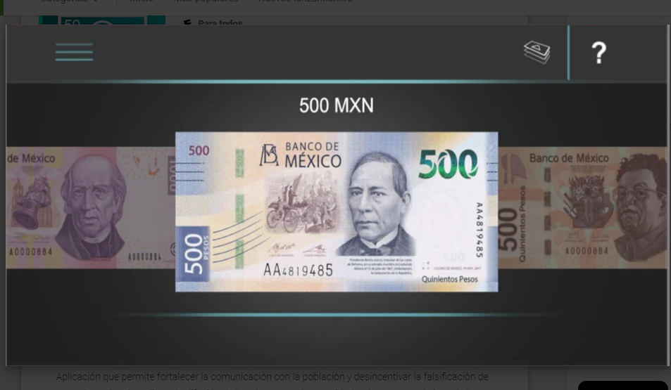 Con esta app podrás detectar billetes falsos