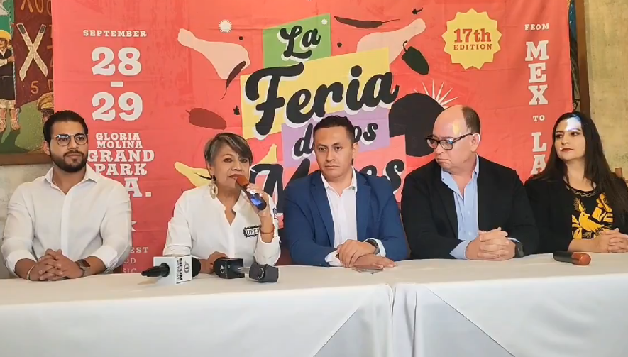 Chile en nogada, platillo invitado en la Feria de Los Moles en Los Ángeles