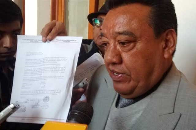 Síndico de Tehuacán afirma no haber leído carta que firmó contra RMV