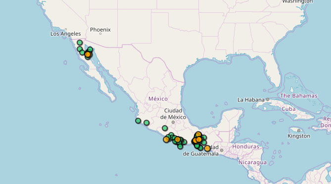 Registran SSN 29 sismos en Guerrero, Chiapas y Oaxaca