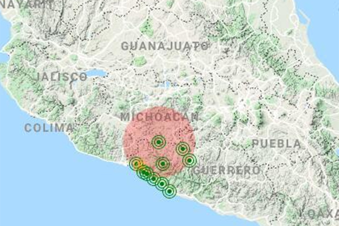 Sismo de magnitud 4.1 en Nuevo San Juan Parangaricutiro, Michoacán