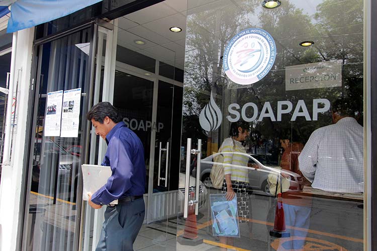 Congela Soapap tarifas del agua durante 2019