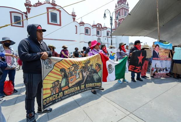 VIDEO Pueblos Cholultecas realizan asamblea en La Concordia