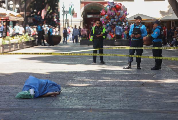 Pierde la vida en avenida Reforma, frente al zócalo de Puebla