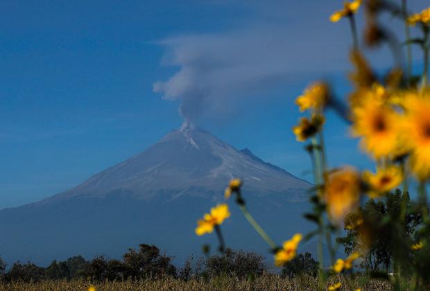 VIDEO El Popocatépetl amanece este lunes con actividad constante