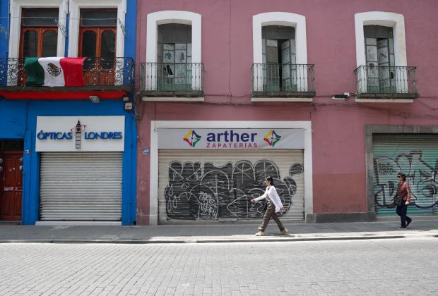 Baja actividad en el Centro Histórico de Puebla este 16 de septiembre