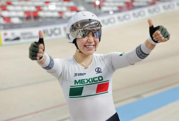 Yareli Acevedo se viste de oro en la Copa de Naciones de Ciclismo de Pista