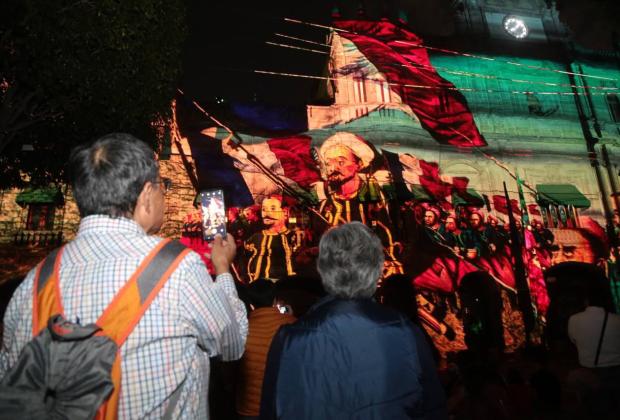 (FOTOS) Últimas proyecciones del video mapping Batalla de Puebla 5 de Mayo