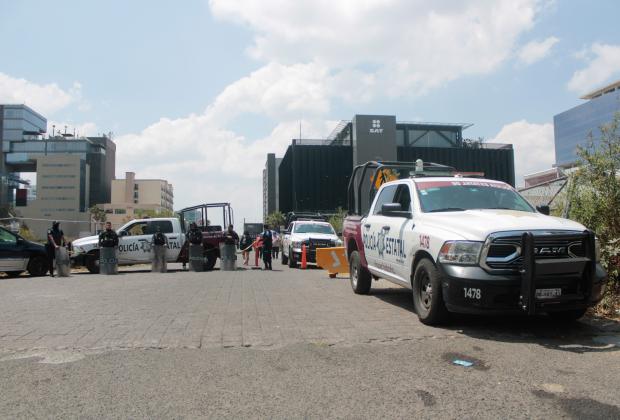 VIDEO Policía Estatal resguarda el SAT de Angelópolis